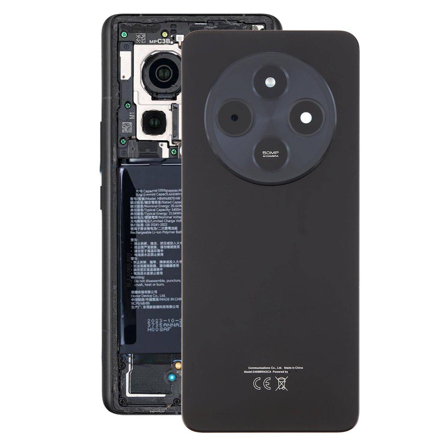 Für Xiaomi Redmi 14C 4G Akkudeckel mit Kameralinsenabdeckung Ersatzteil Schwarz