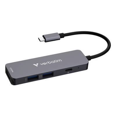 USB-C Verbatim Essentials Multiport HUB 4-Port Multimedia-Technik HUBs