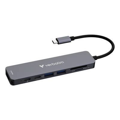 USB-C Verbatim Essentials Multiport HUB 7-Port Multimedia-Technik HUBs