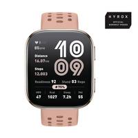 „Smartwatch zeigt die Zeit 10:09, Distanz 16,07 km und Schritte 12.003 an. Gesundheitsmetriken beinhalten HRV: 47, Ruhe: 1027, Schlaf: 7,2h.