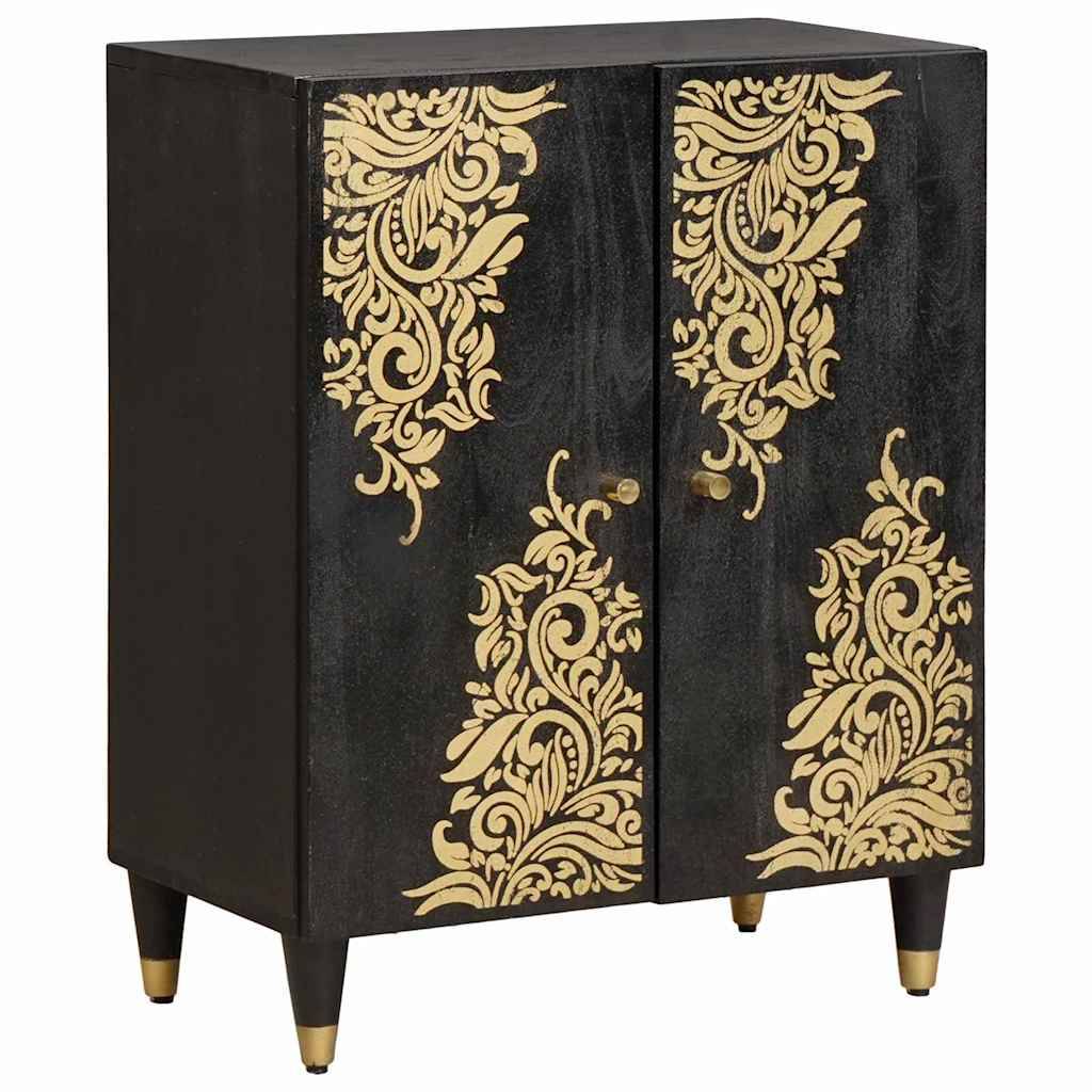 vidaXL Badezimmerschrank-Set mit Regal 3 pcs Schwarz 180 x 33 x 75 cm