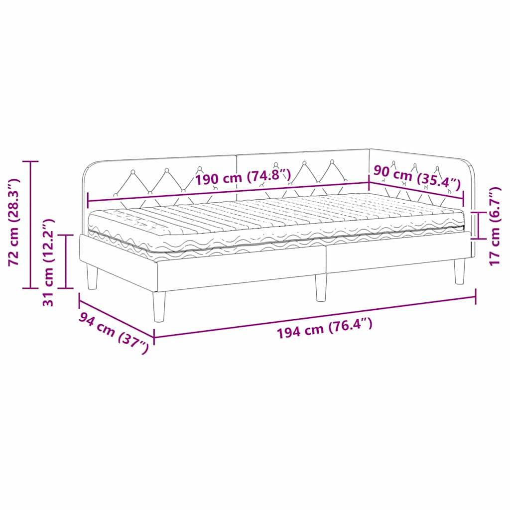 Tagesbett Maße: Breite 94 cm (37