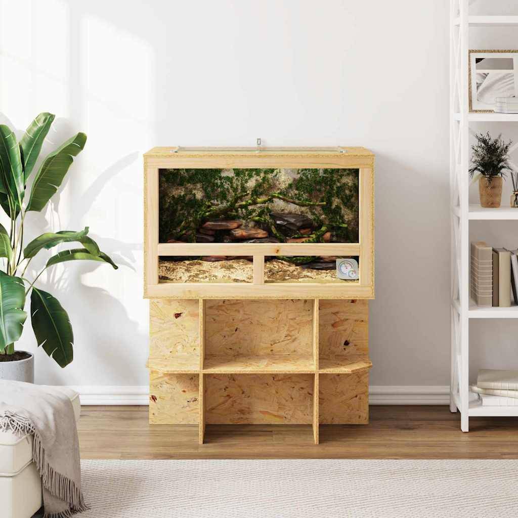 vidaXL Terrarium Braun 80 x 50 x 100 cm OSB