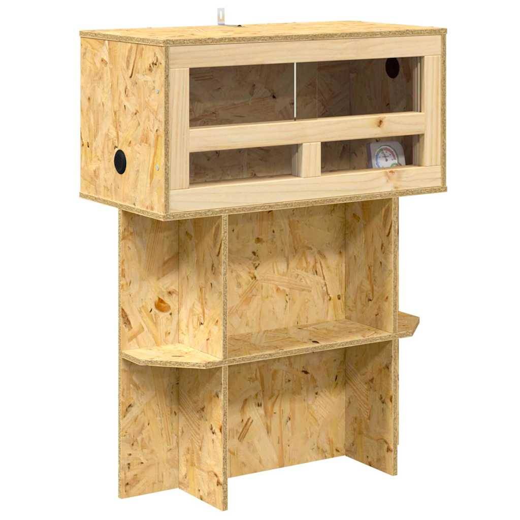 vidaXL Terrarium Braun 60 x 30 x 80 cm OSB