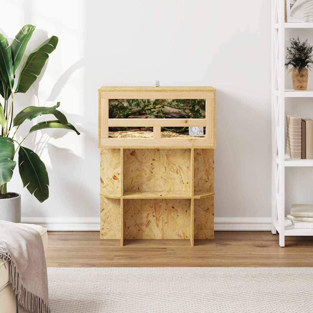 vidaXL Terrarium Braun 60 x 30 x 80 cm OSB