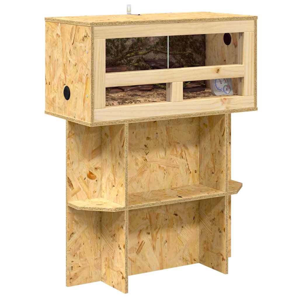 vidaXL Terrarium Braun 60 x 30 x 80 cm OSB