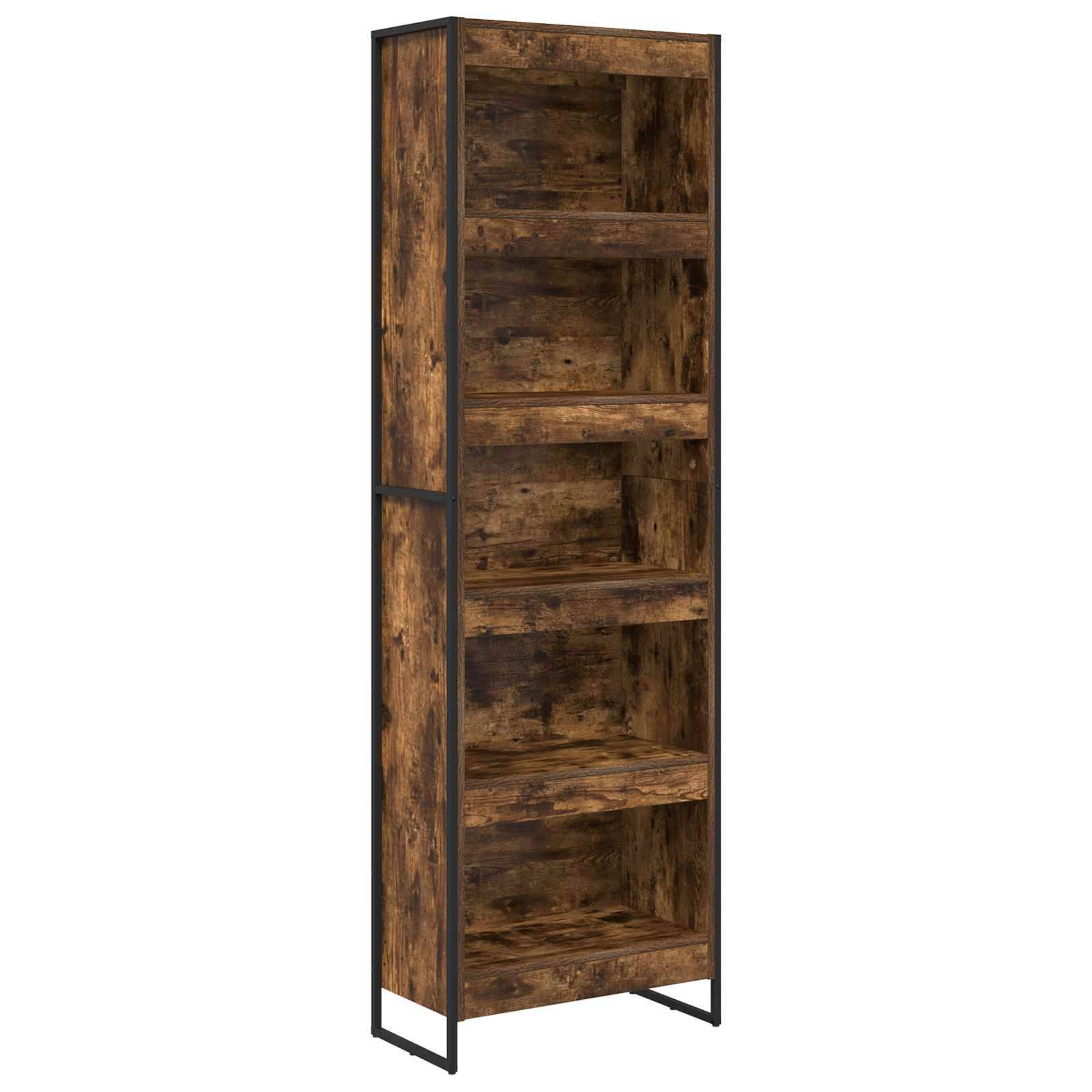 vidaXL Bücherregal 2 pcs Raucharbe 60 x 30 x 189,5 cm Holzwerkstoff