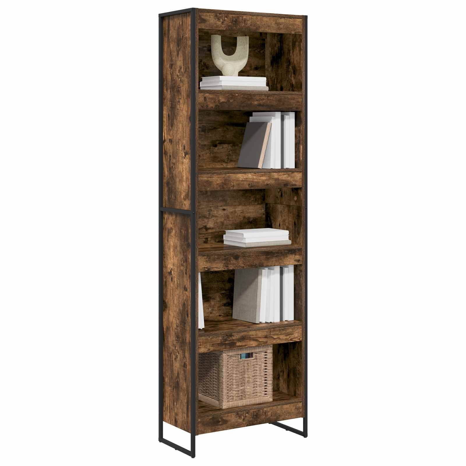 vidaXL Bücherregal 2 pcs Raucharbe 60 x 30 x 189,5 cm Holzwerkstoff