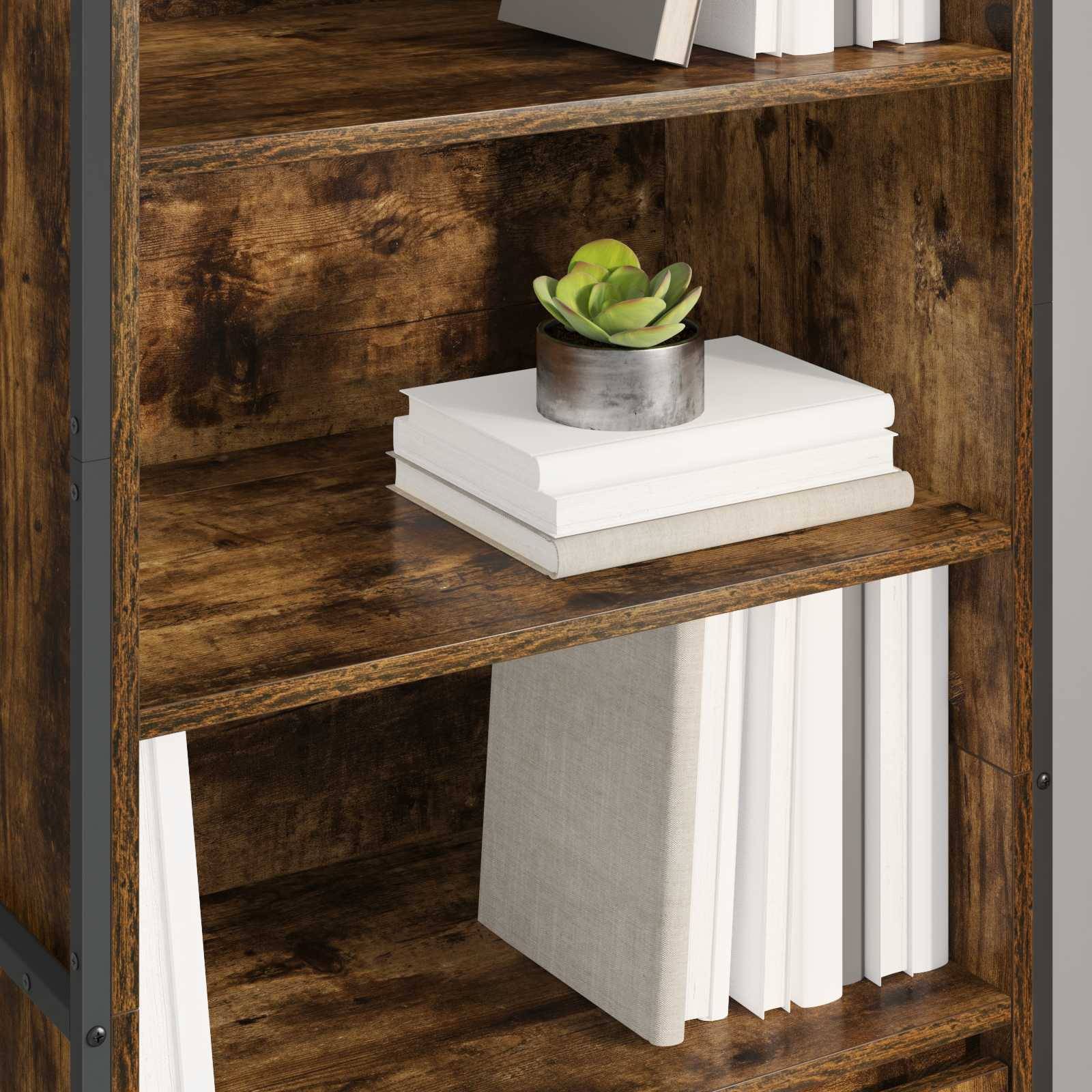 vidaXL Hohe Schränke 2 pcs Raucharbe 60 x 36 x 200 cm Holzwerkstoff