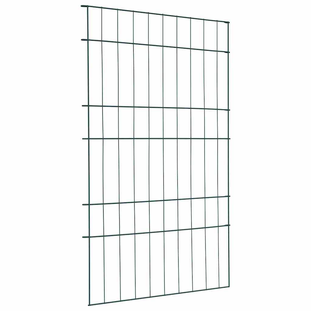 vidaXL Teichzaun Set 8 pcs Grün 50 x 80 cm Stahl