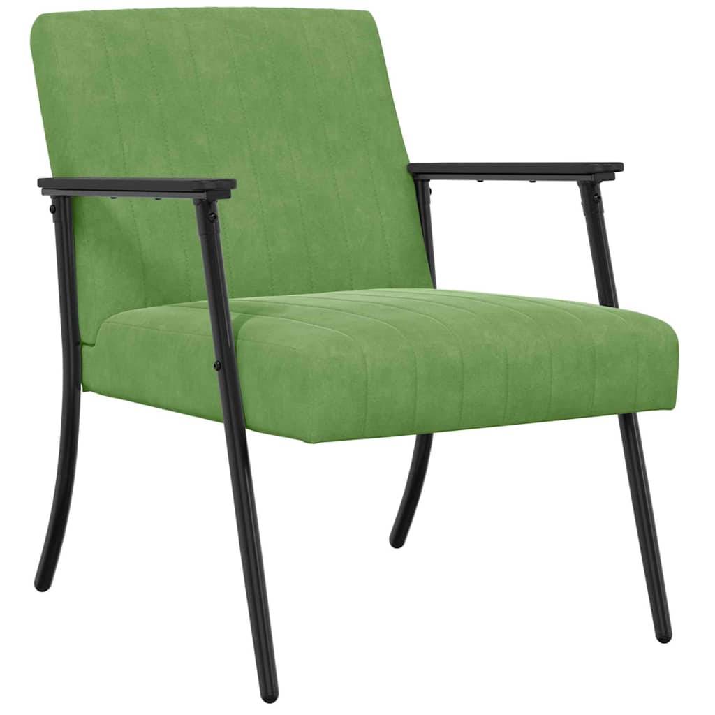 vidaXL Sessel Hellgrün 59 x 75 x 78 cm Samt