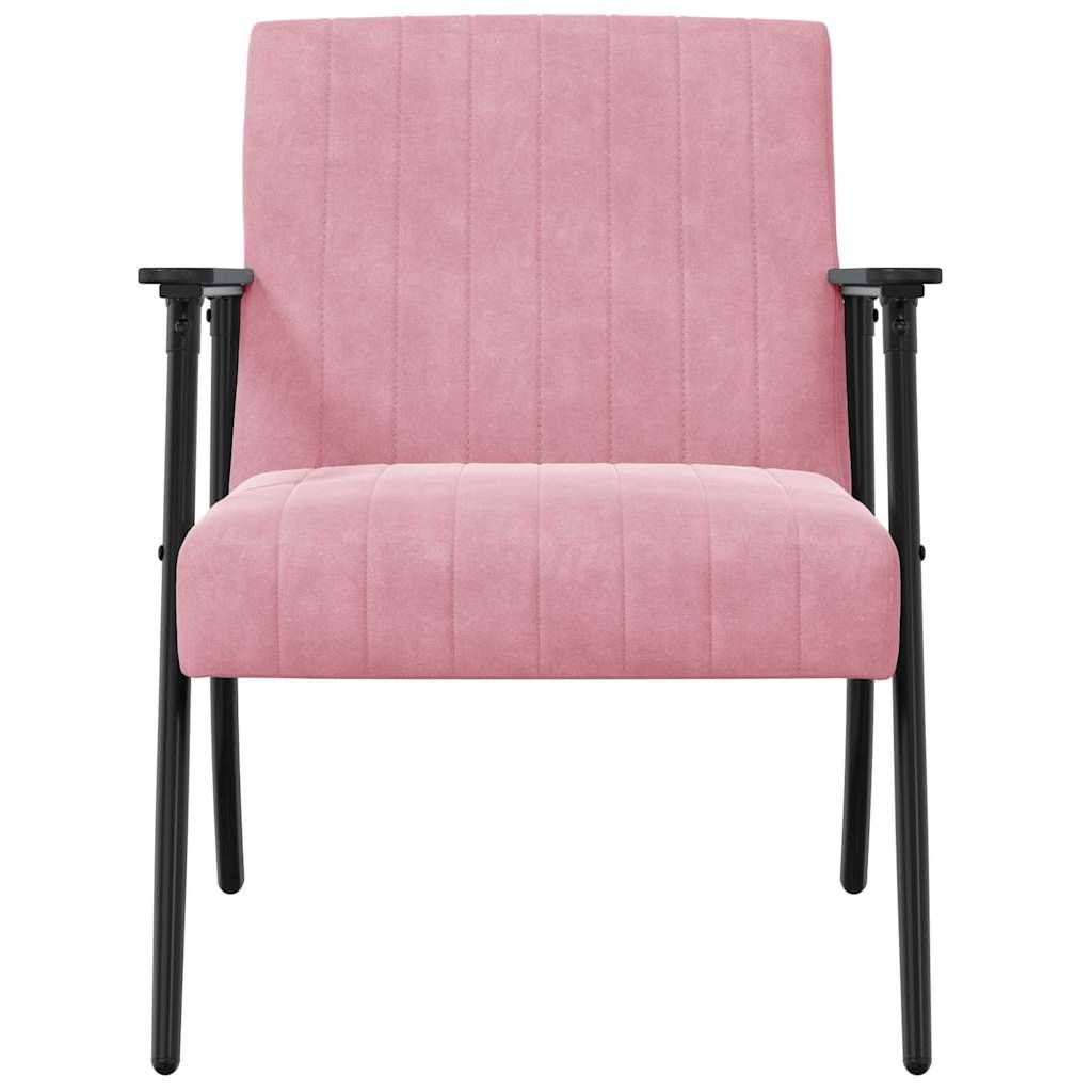 vidaXL Sessel Rosa 59 x 75 x 78 cm Samt