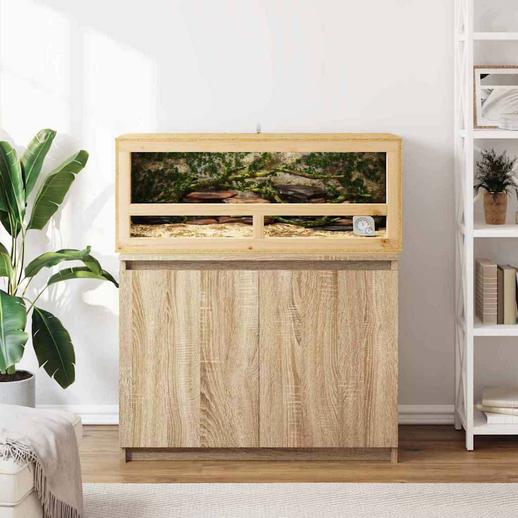 vidaXL Terrarium Braun 100 x 40 x 40 cm OSB