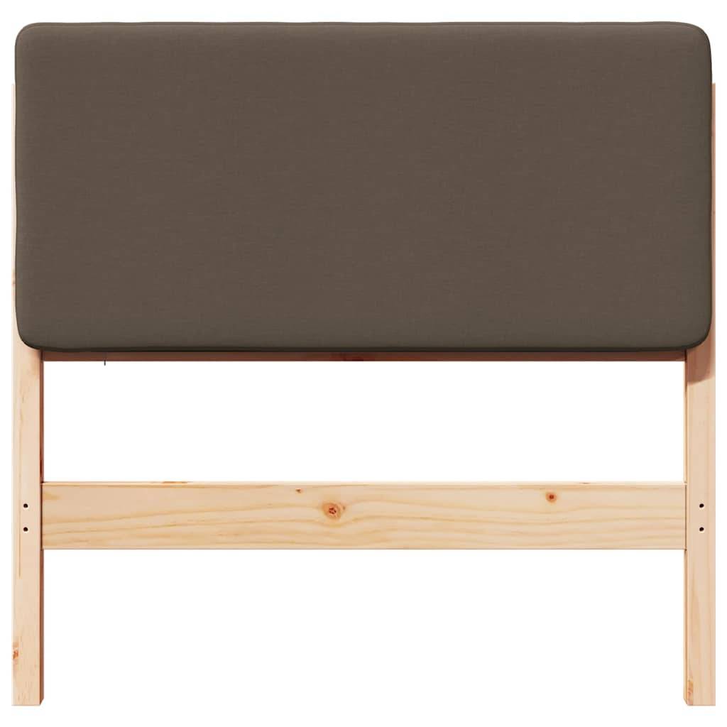 vidaXL Gepolstertes Kopfteil mit Kopfteil Braun und Taupe 90 cm