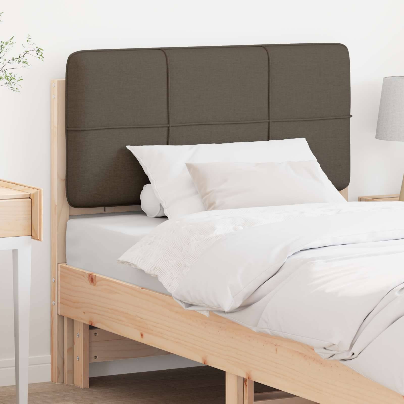 vidaXL Gepolstertes Kopfteil mit Kopfteil Braun und Taupe 80 cm