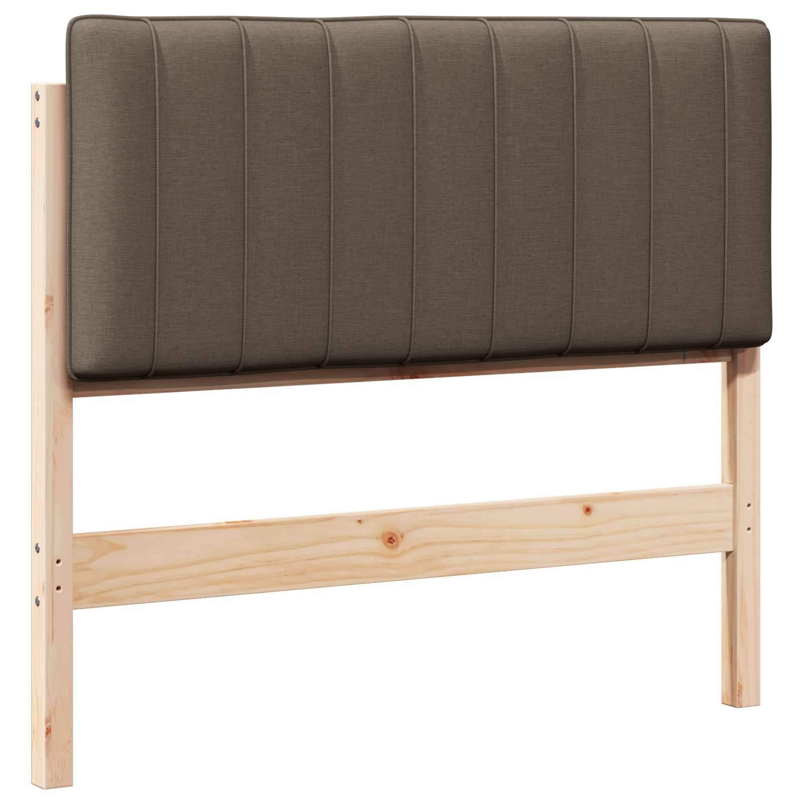 vidaXL Gepolstertes Kopfteil mit Kopfteil Braun und Taupe 100 cm