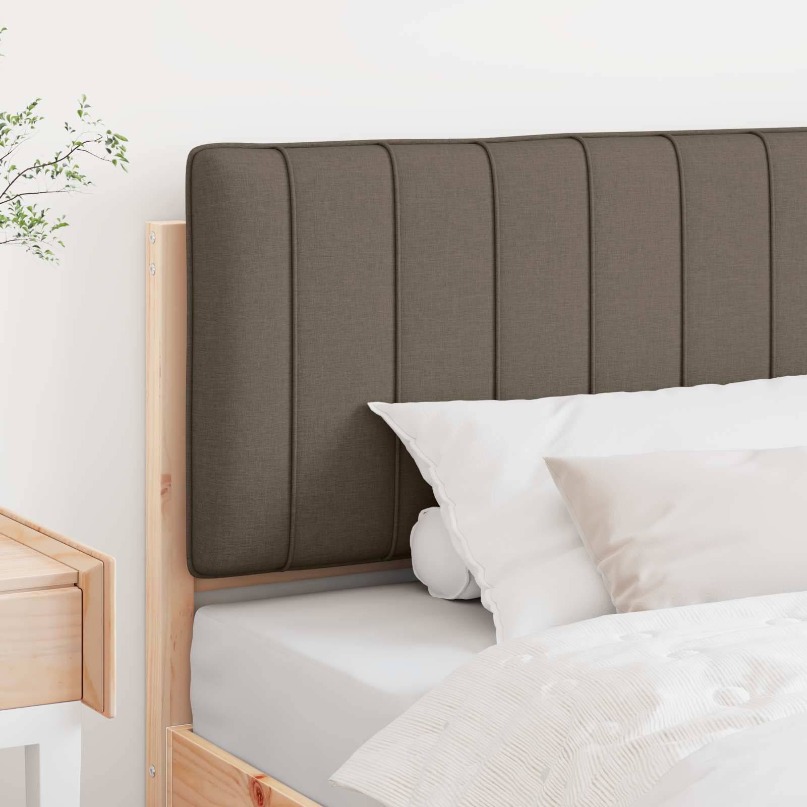 vidaXL Gepolstertes Kopfteil mit Kopfteil Braun und Taupe 100 cm