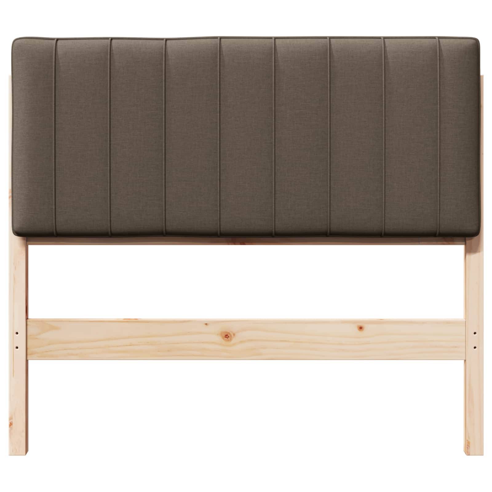 vidaXL Gepolstertes Kopfteil mit Kopfteil Braun und Taupe 100 cm
