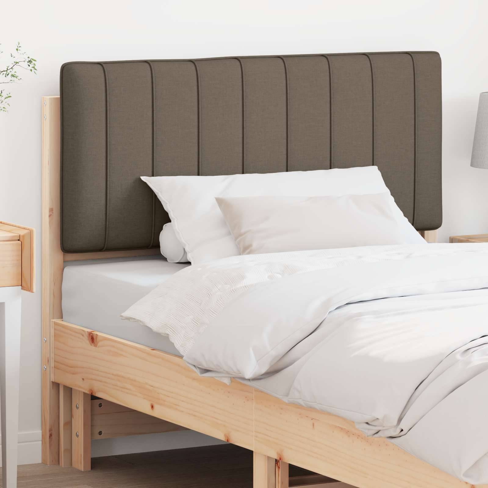 vidaXL Gepolstertes Kopfteil mit Kopfteil Braun und Taupe 100 cm