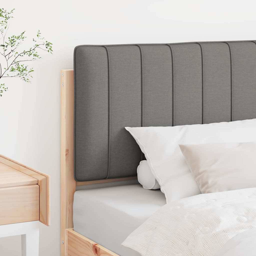 vidaXL Gepolstertes Kopfteil mit Kopfteil Braun und Hellgrau 90 cm