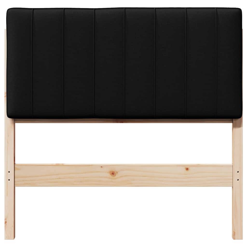 vidaXL Gepolstertes Kopfteil mit Kopfteil Braun und Schwarz 90 cm