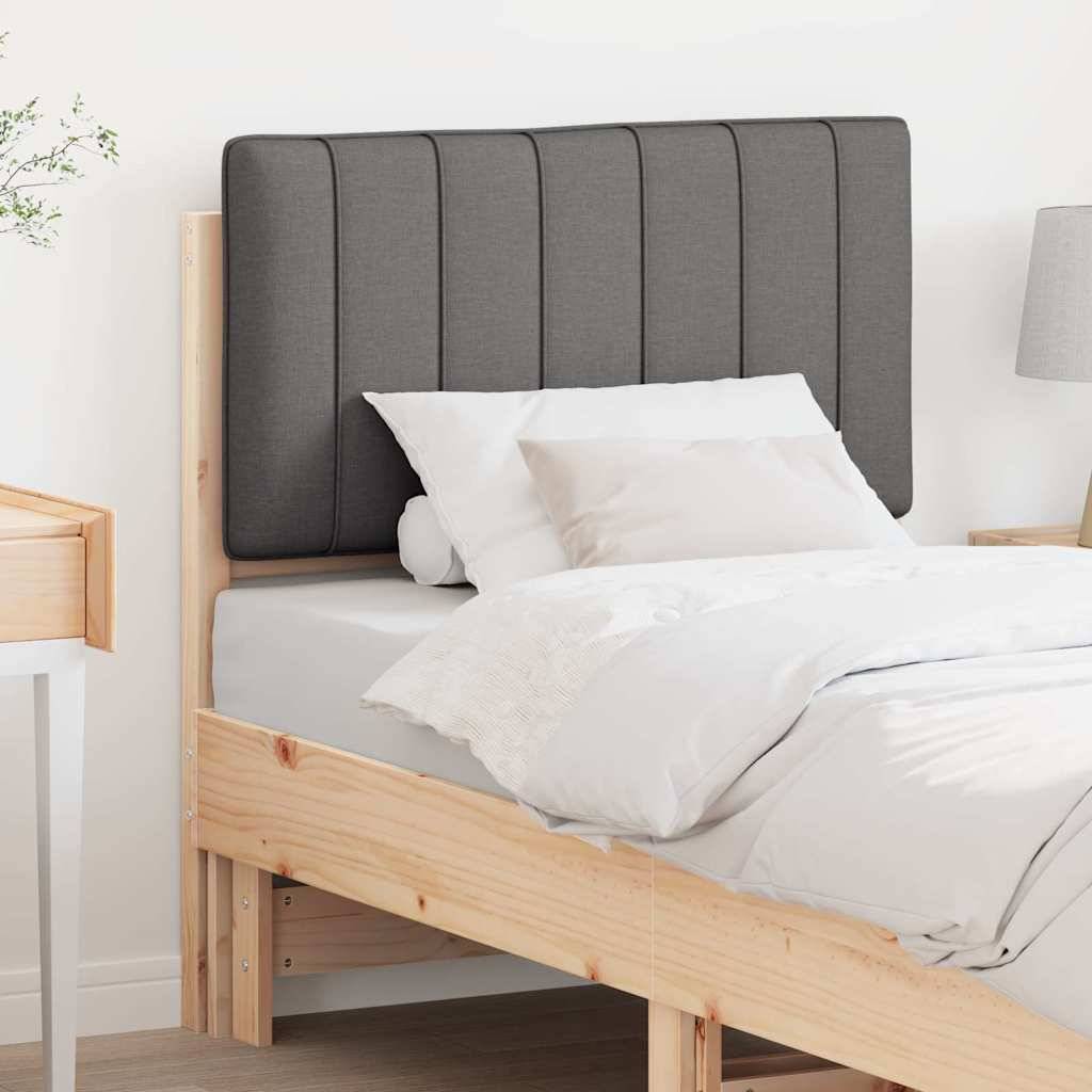 vidaXL Gepolstertes Kopfteil mit Kopfteil Braun und Dunkelgrau 80 cm