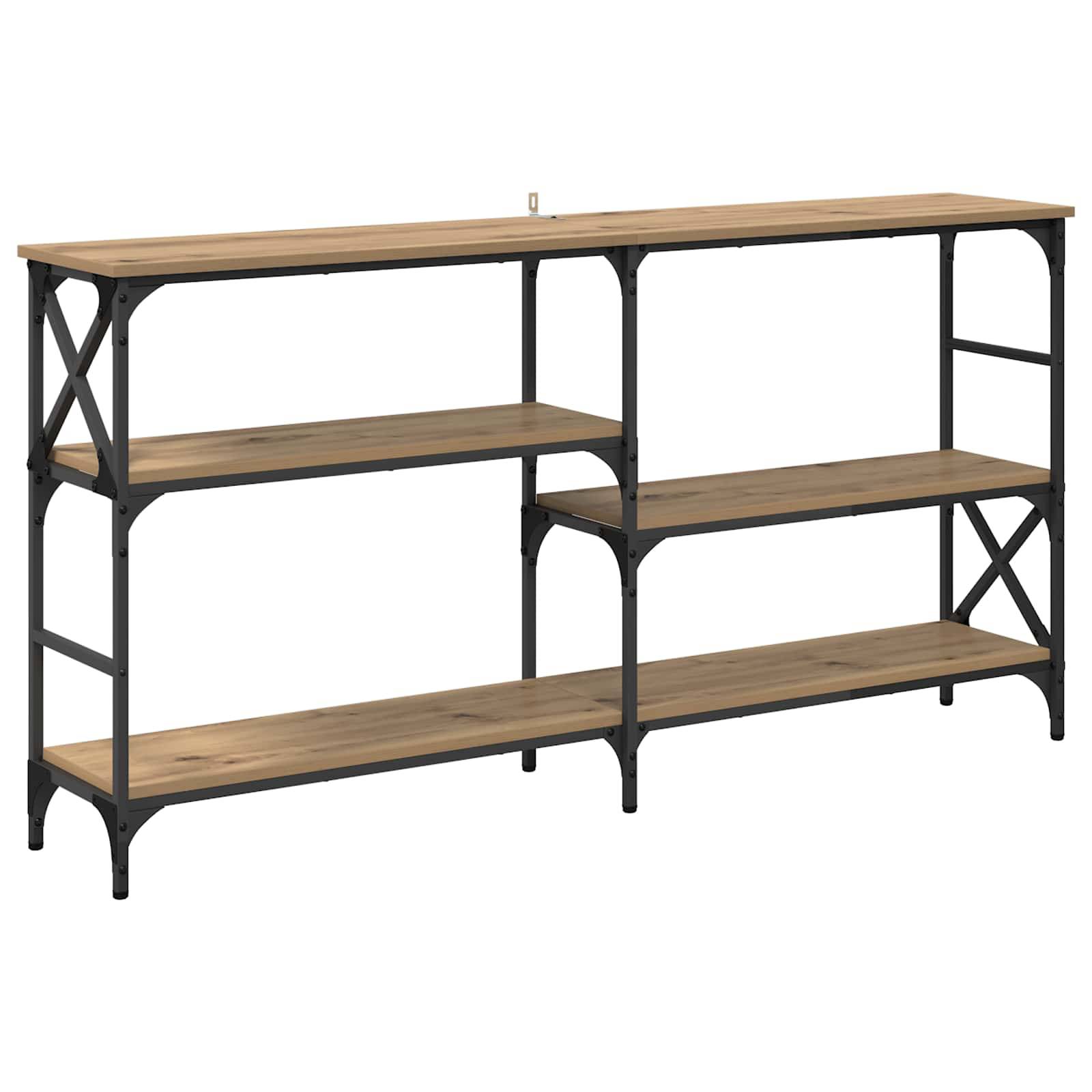 vidaXL Konsolentisch Artisan-Eiche 150 x 29 x 76,5 cm Holzwerkstoff