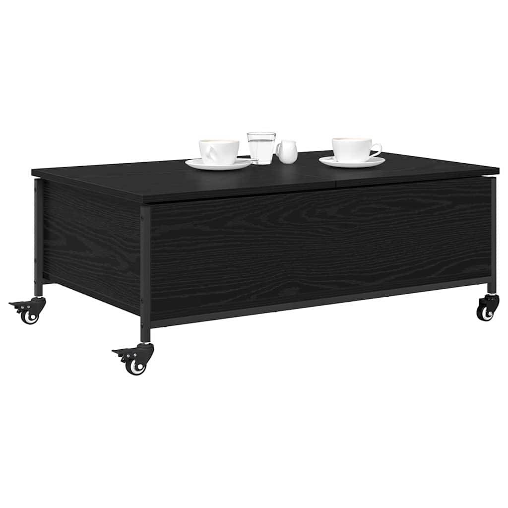 vidaXL Couchtisch Schwarz Eichen-Optik 91 x 55 x 32 cm Holzwerkstoff