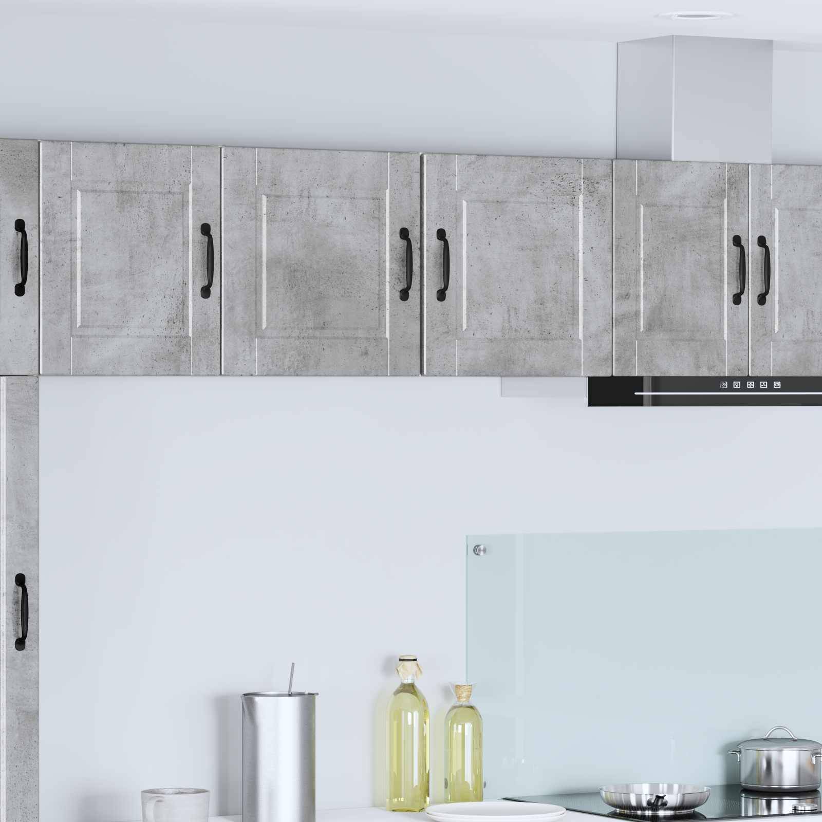 vidaXL Wandschrank PORTO Beton Grau 40 x 31 x 40 cm Holzwerkstoff