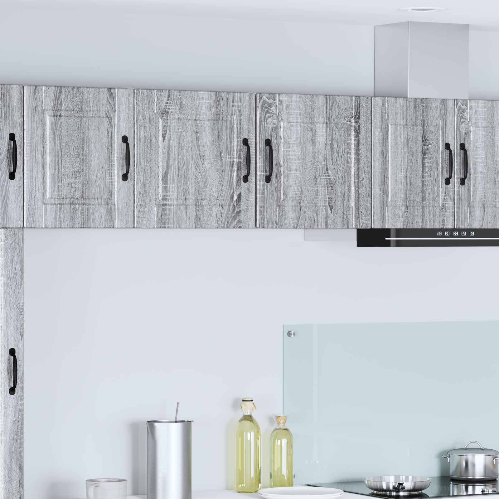 vidaXL Küchenschrank 2 pcs Graues Sonoma 40 x 31 x 40 cm Holzwerkstoff