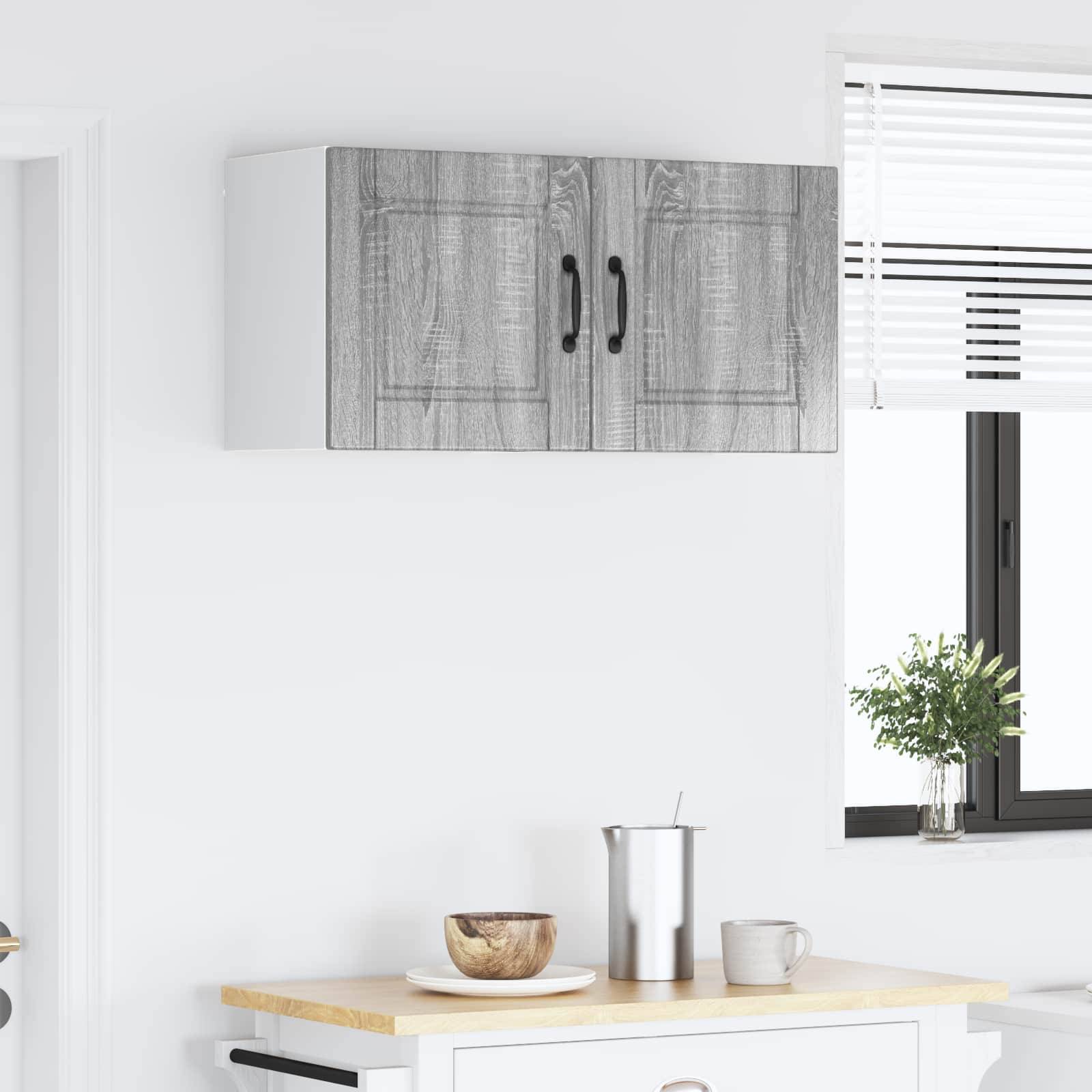 vidaXL Küchenschrank 2 pcs Graues Sonoma 40 x 31 x 40 cm Holzwerkstoff