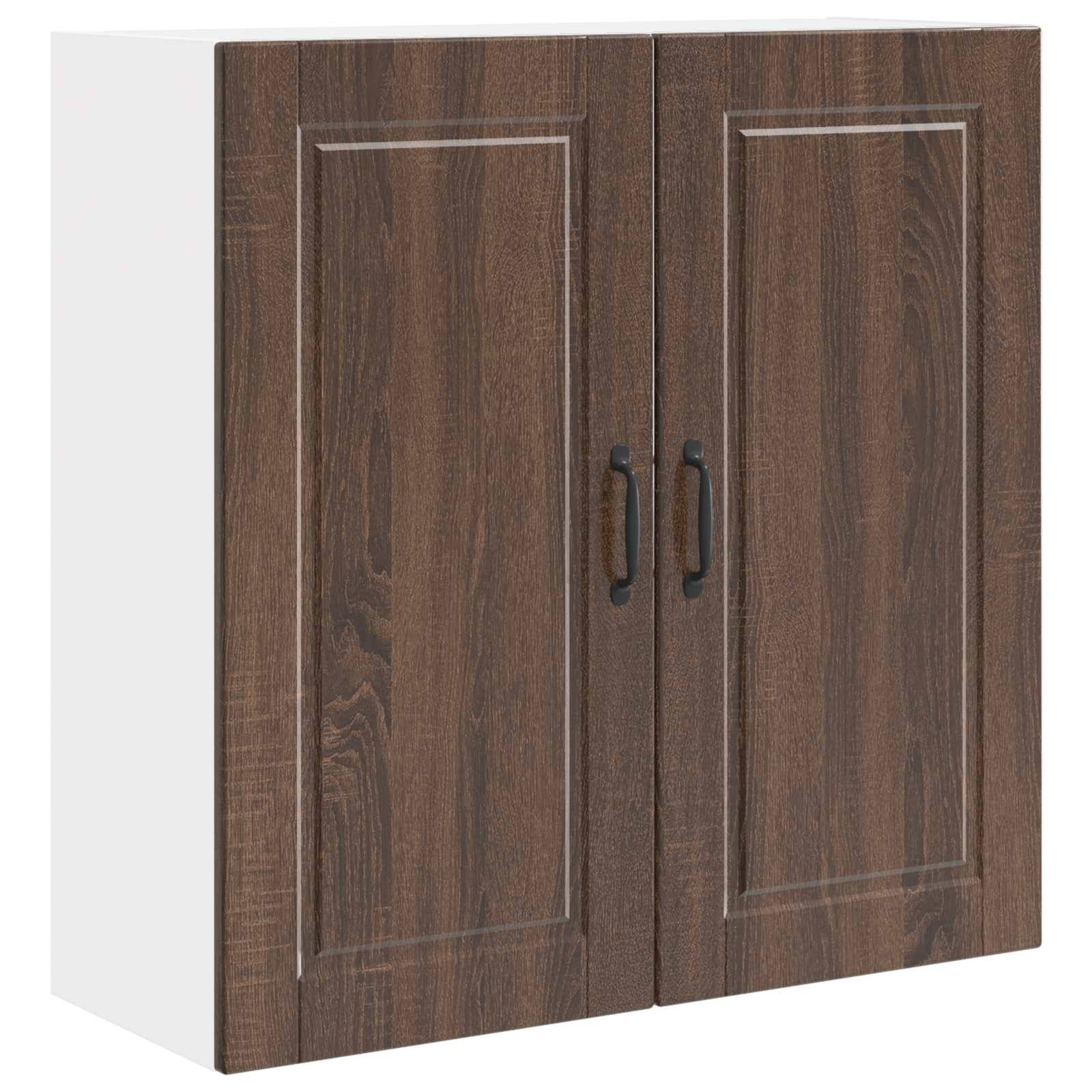 vidaXL Wandschrank PORTO Braun Eichen-Optik 80 x 31 x 80 cm