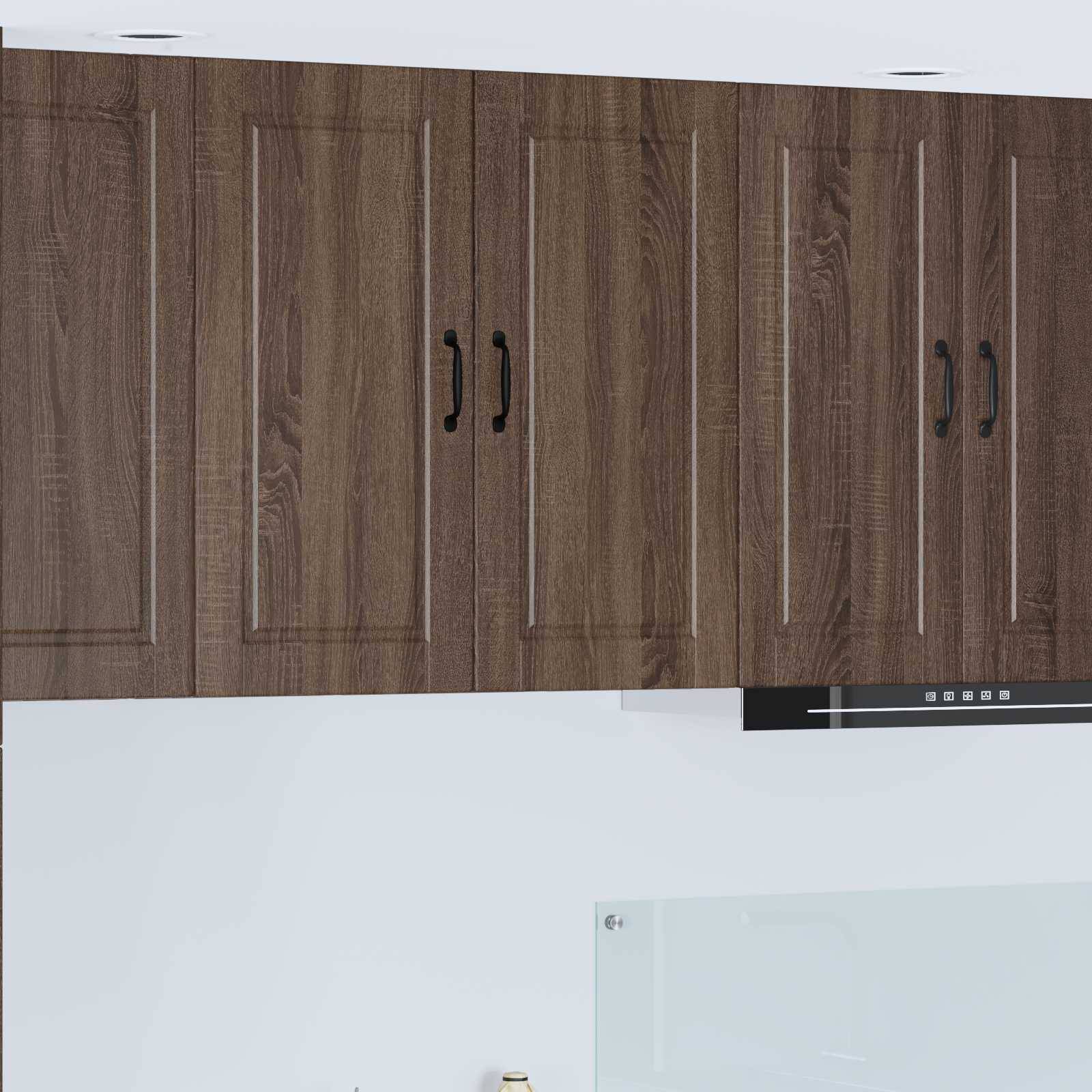 vidaXL Wandschrank PORTO Braun Eichen-Optik 80 x 31 x 80 cm
