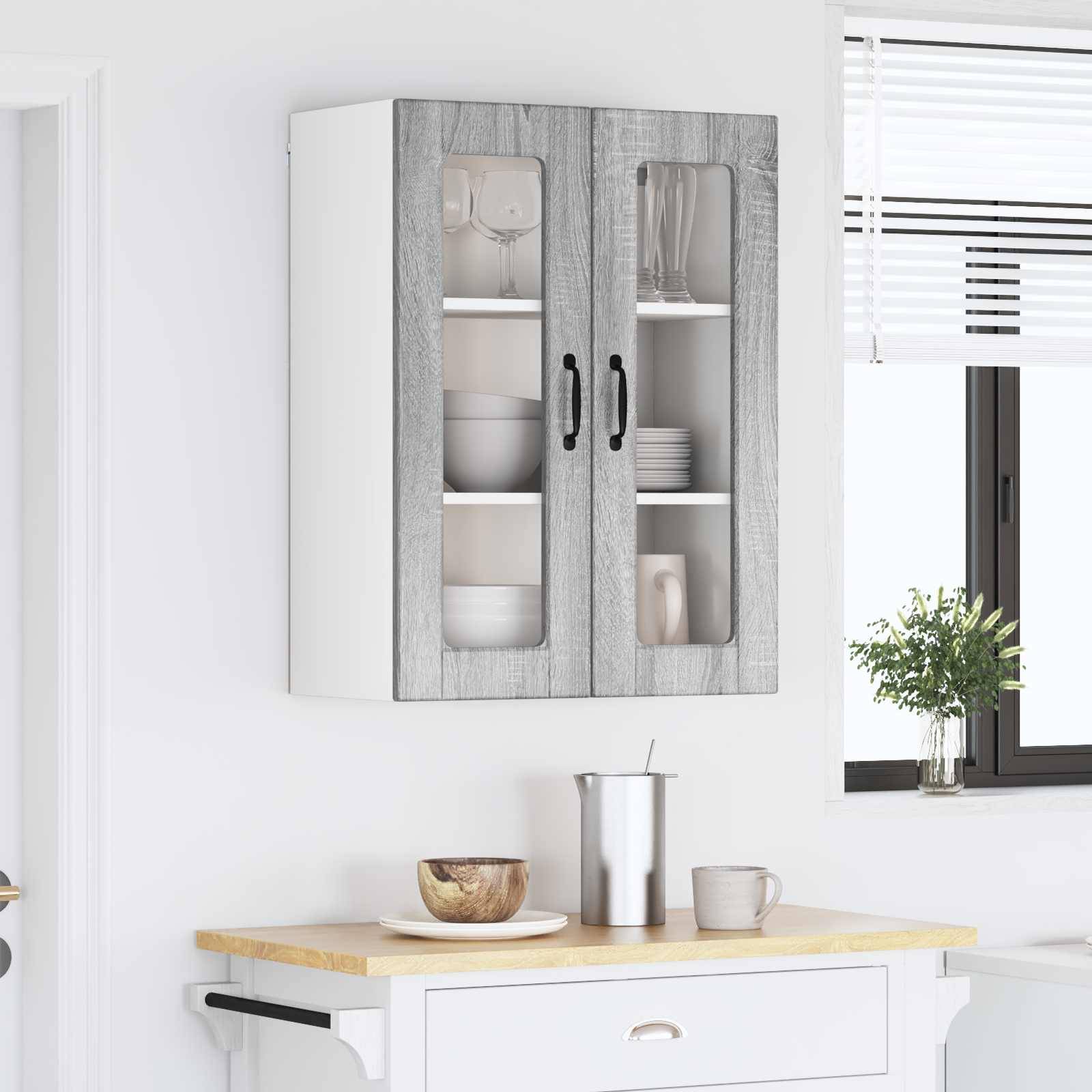 vidaXL Küchenschrank Graues Sonoma 60 x 31 x 80 cm Holzwerkstoff