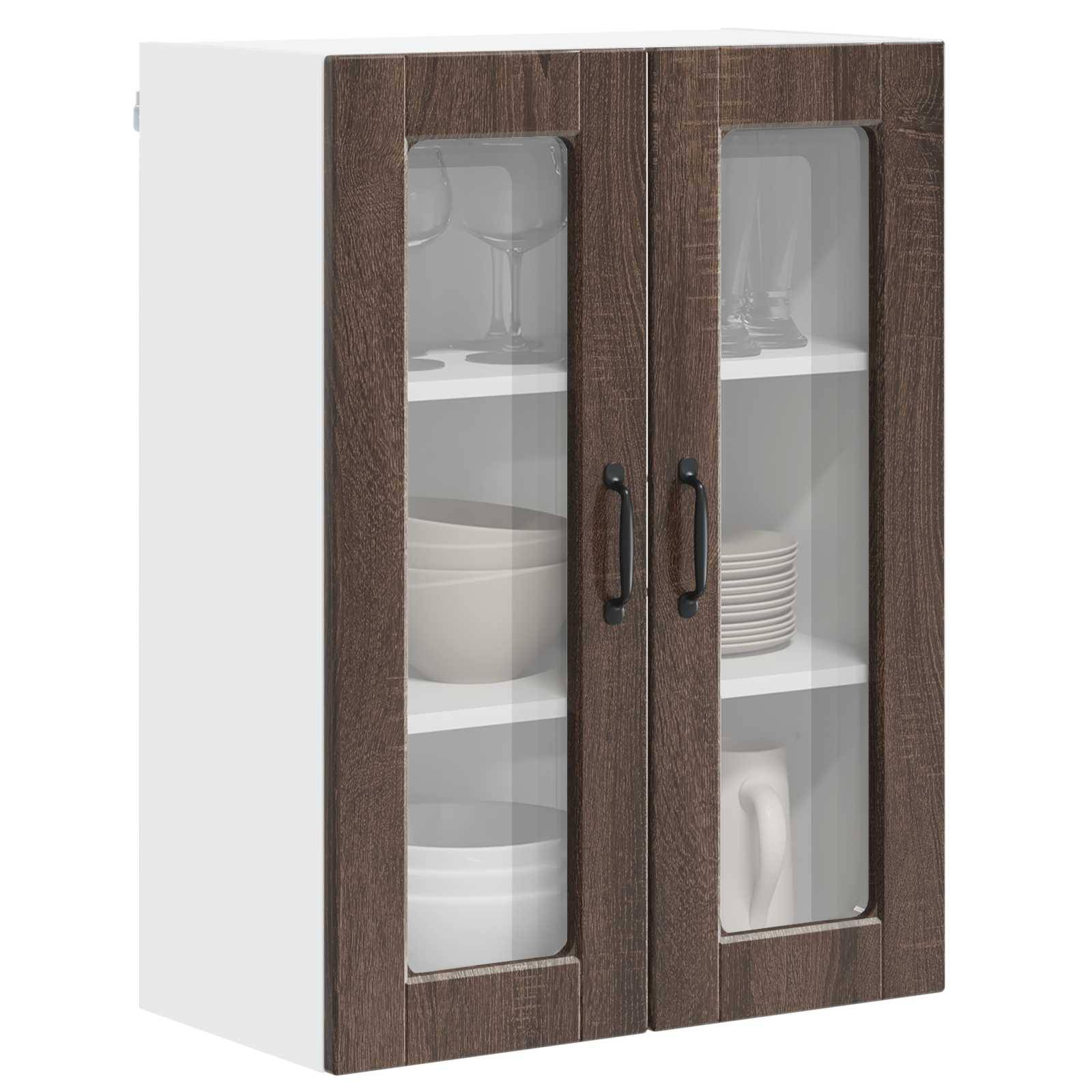 vidaXL Küchenschrank Braun Eichen-Optik 60 x 31 x 80 cm Holzwerkstoff