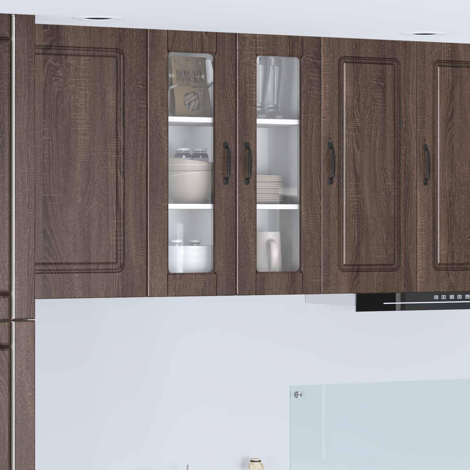 vidaXL Küchenschrank Braun Eichen-Optik 60 x 31 x 80 cm Holzwerkstoff