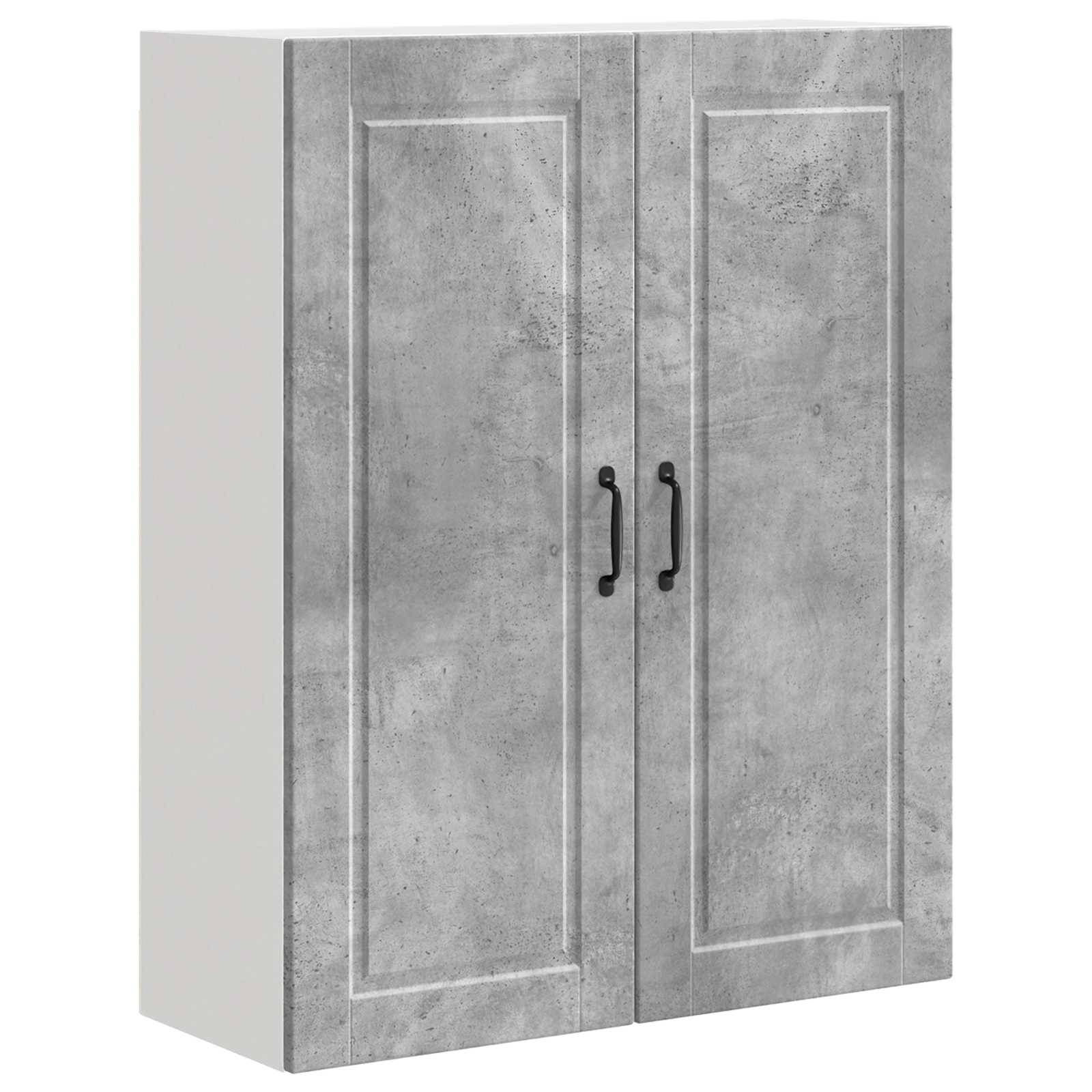 vidaXL Wandschrank PORTO Beton Grau 80 x 31 x 100 cm Holzwerkstoff