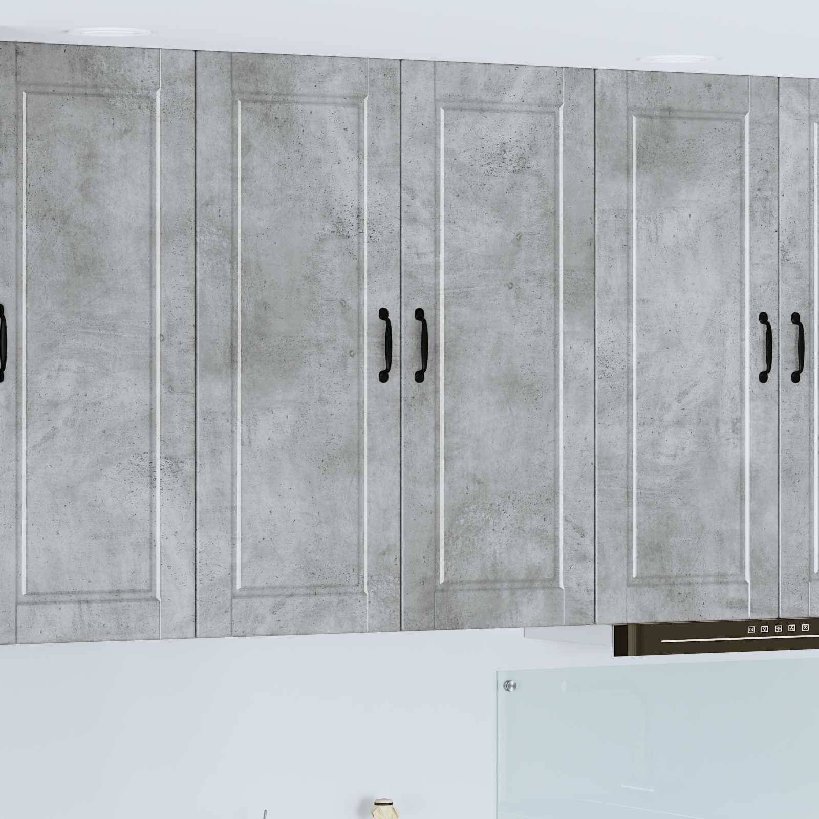 vidaXL Wandschrank PORTO Beton Grau 80 x 31 x 100 cm Holzwerkstoff