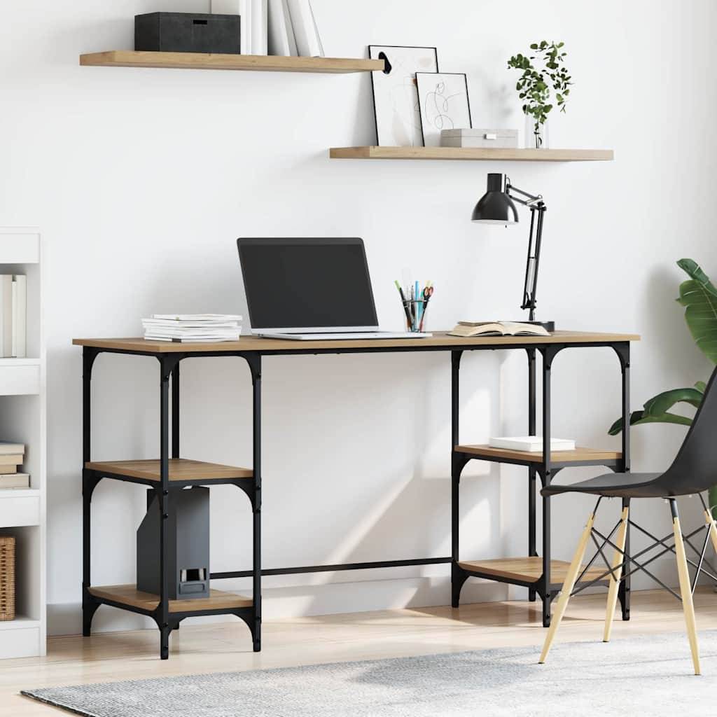 vidaXL Schreibtisch Artisan-Eiche Holzwerkstoff 140 x 50 x 75 cm