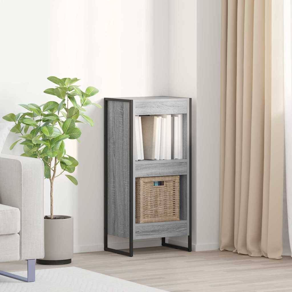 vidaXL Bücherregal Graues Sonoma 40 x 30 x 86,5 cm Holzwerkstoff