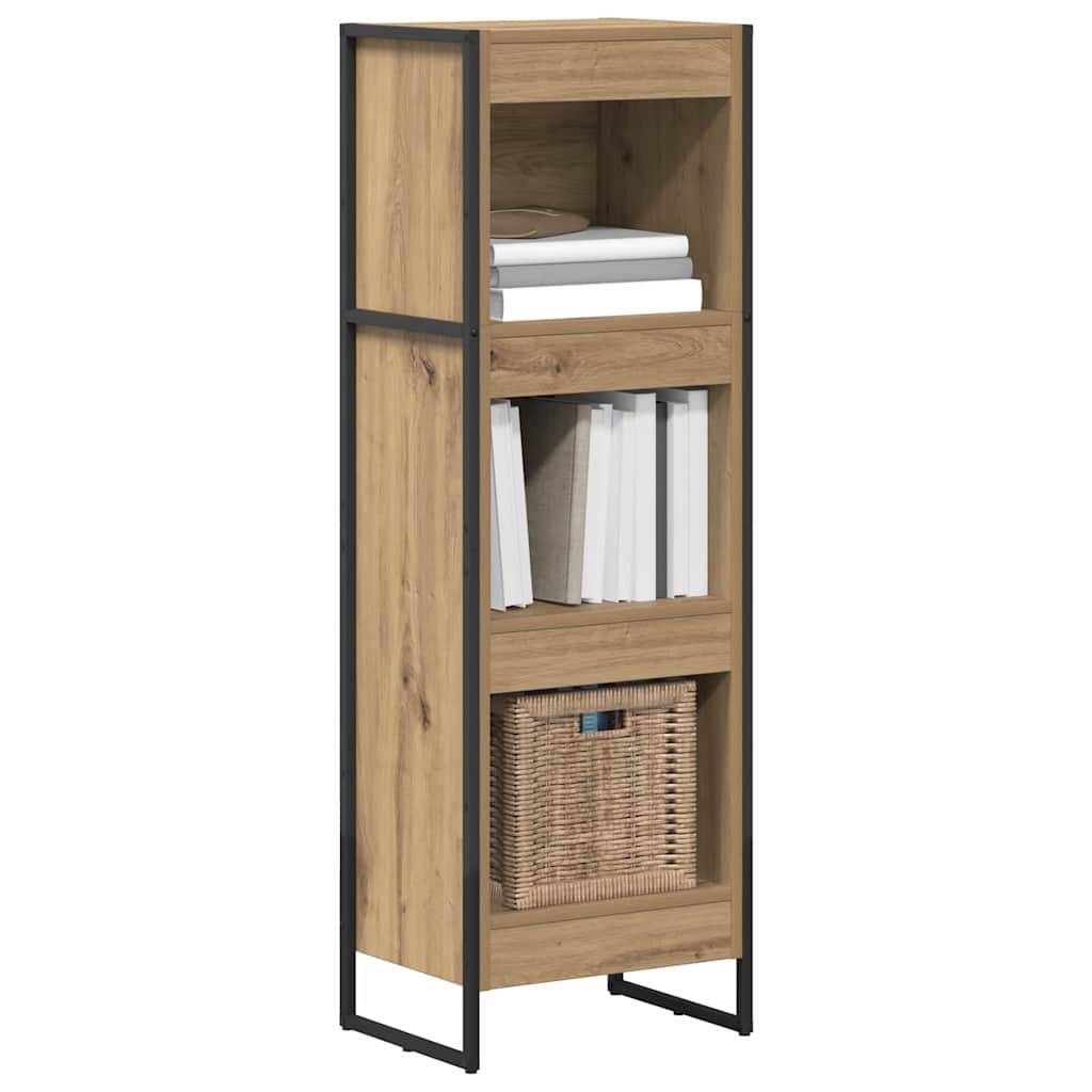 vidaXL Bücherregal Kunsthandwerk Eiche 40 x 30 x 121 cm Holzwerkstoff