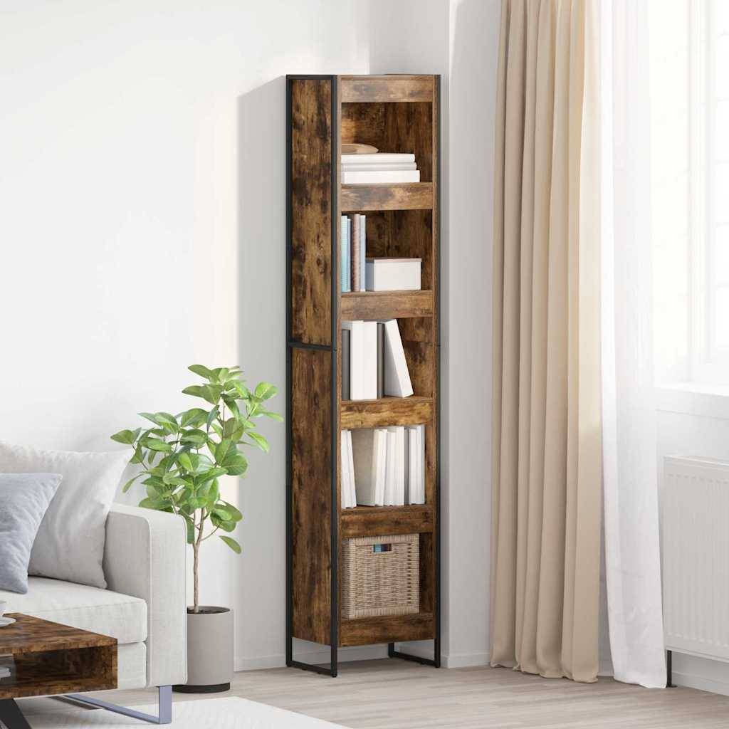 vidaXL Bücherregal Raucharbe 40 x 30 x 189,5 cm Holzwerkstoff