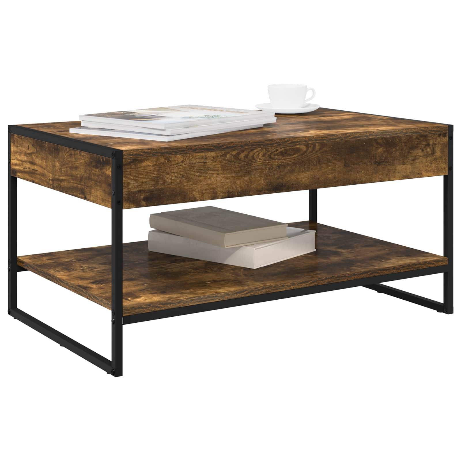vidaXL Couchtisch Raucharbe 80 x 50 x 40 cm Holzwerkstoff