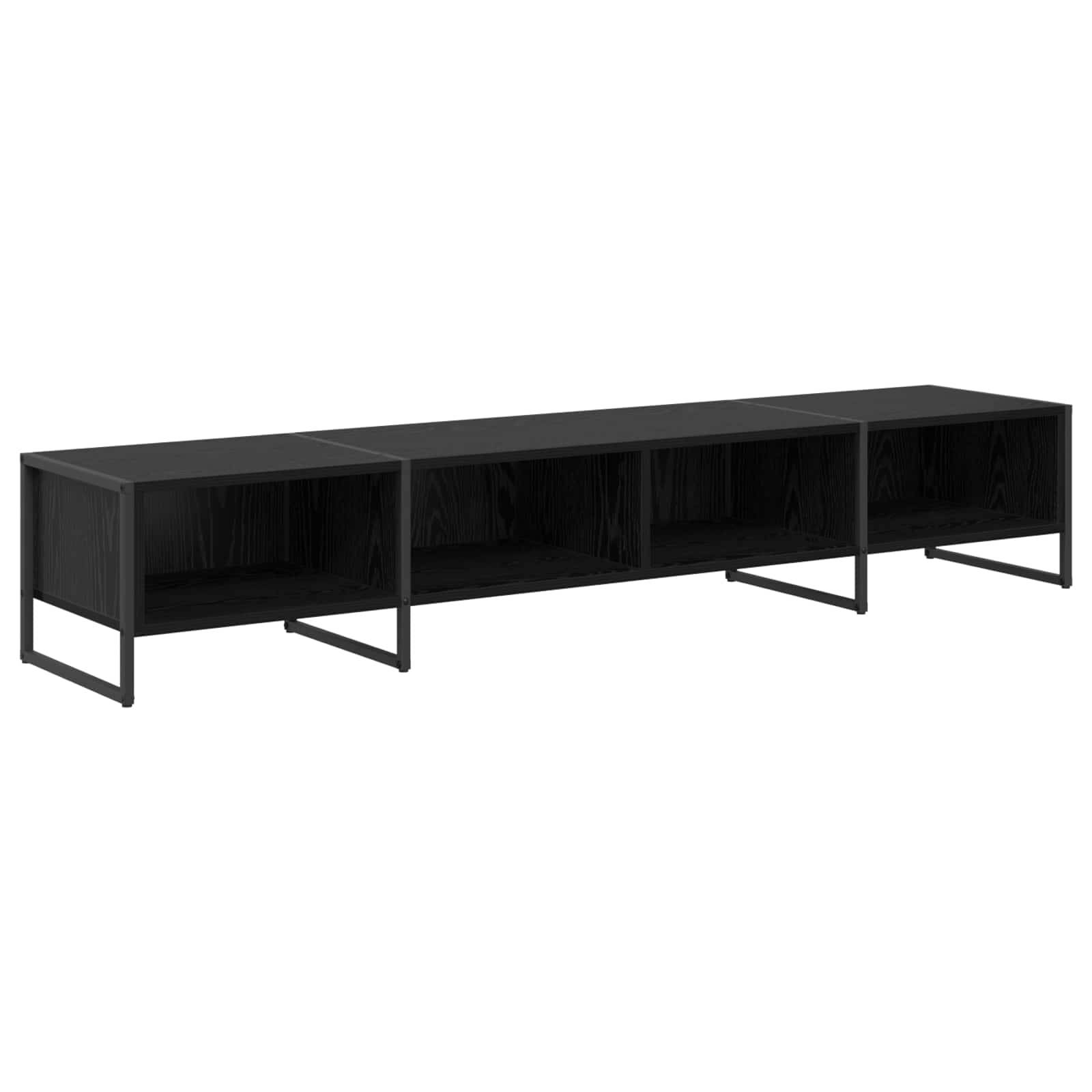 vidaXL TV-Schränk Schwarz Eichen-Optik 170,5 x 36 x 30,5 cm