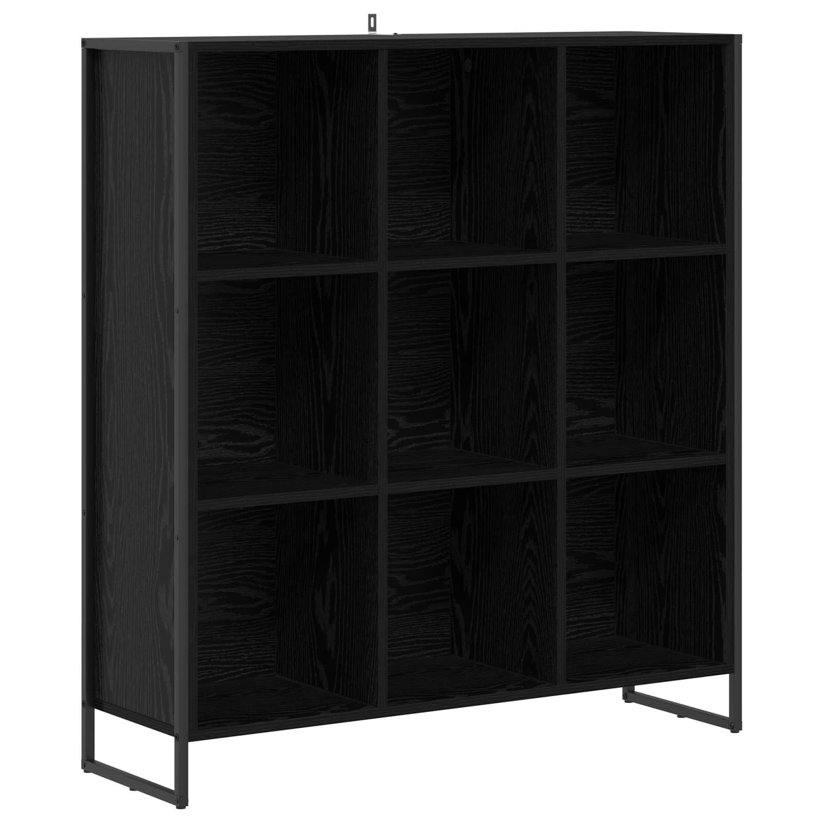 vidaXL Bücherregal Schwarz Eichen-Optik 99,5 x 30 x 108,5 cm