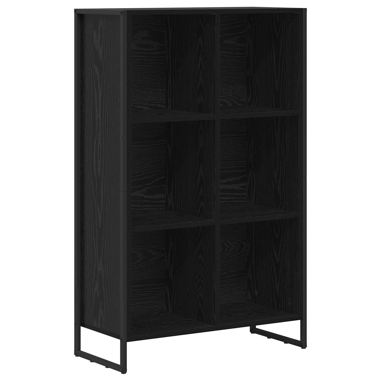 vidaXL Bücherregal Schwarz Eichen-Optik 99,5 x 30 x 108,5 cm
