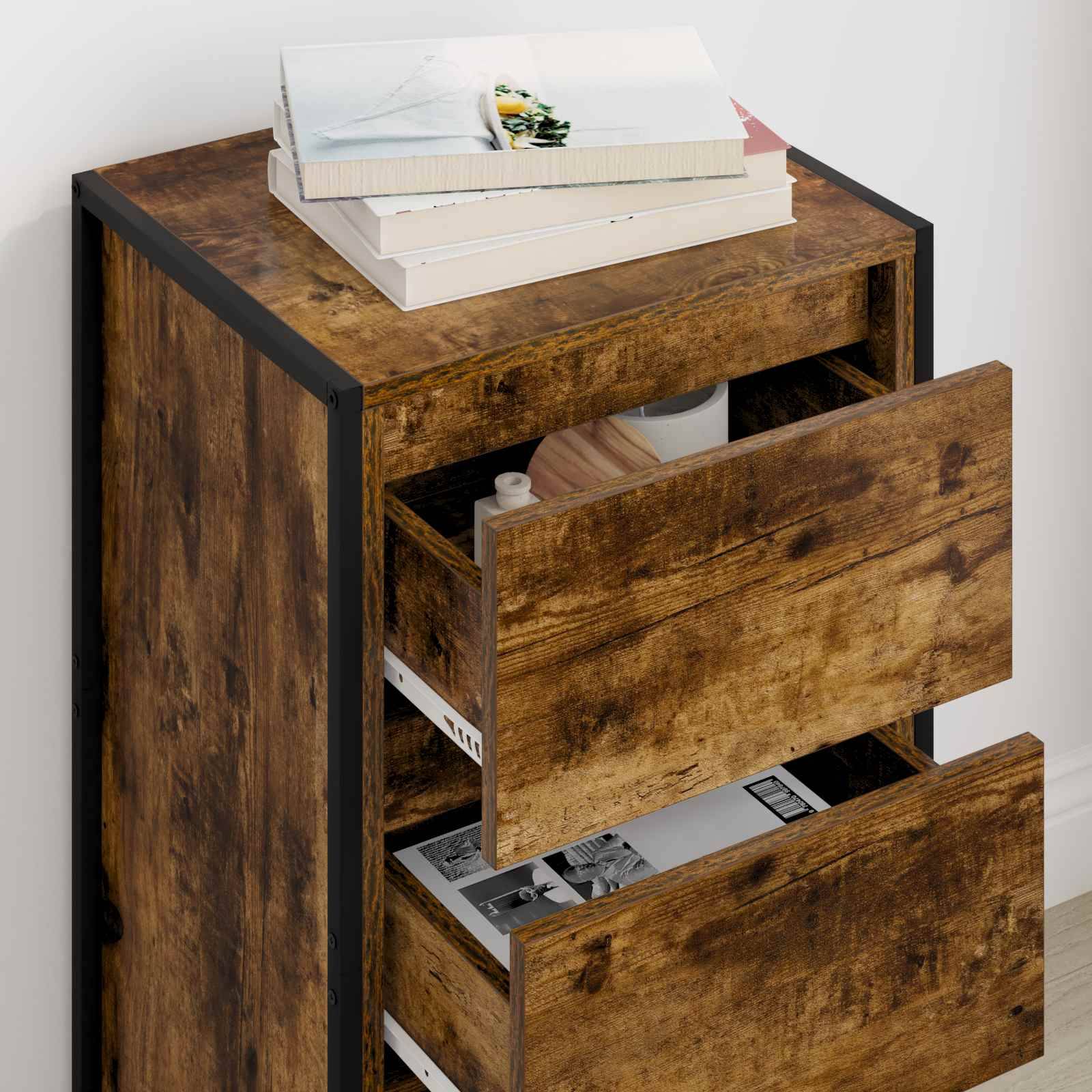 vidaXL Sideboard Raucharbe 42 x 36 x 75,5 cm Holzwerkstoff