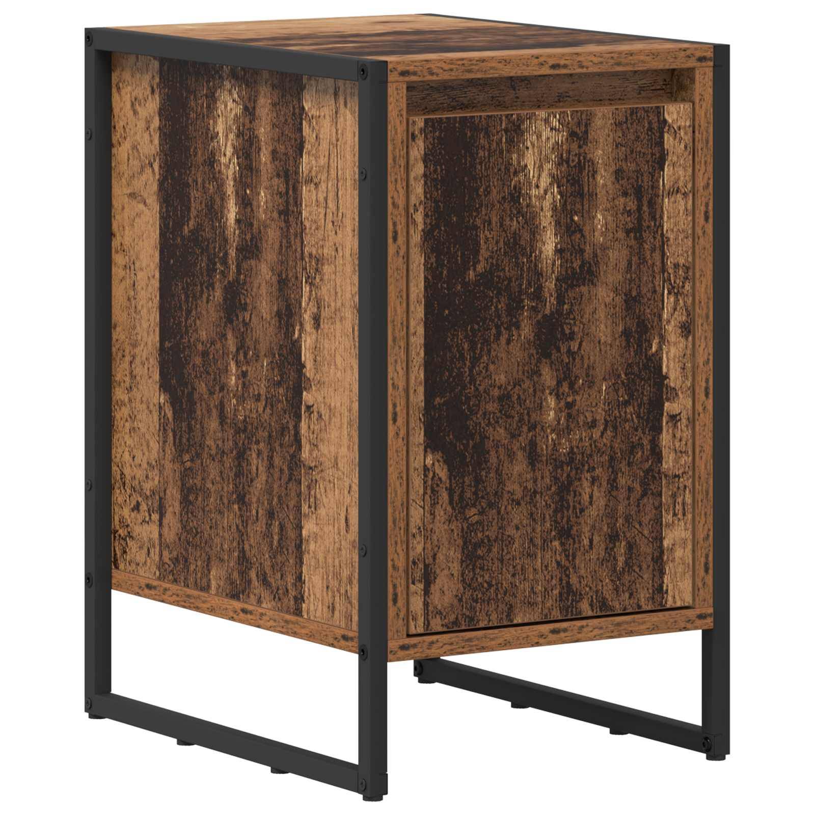 vidaXL Nachttisch Altholz 39,5 x 30 x 50 cm Holzwerkstoff
