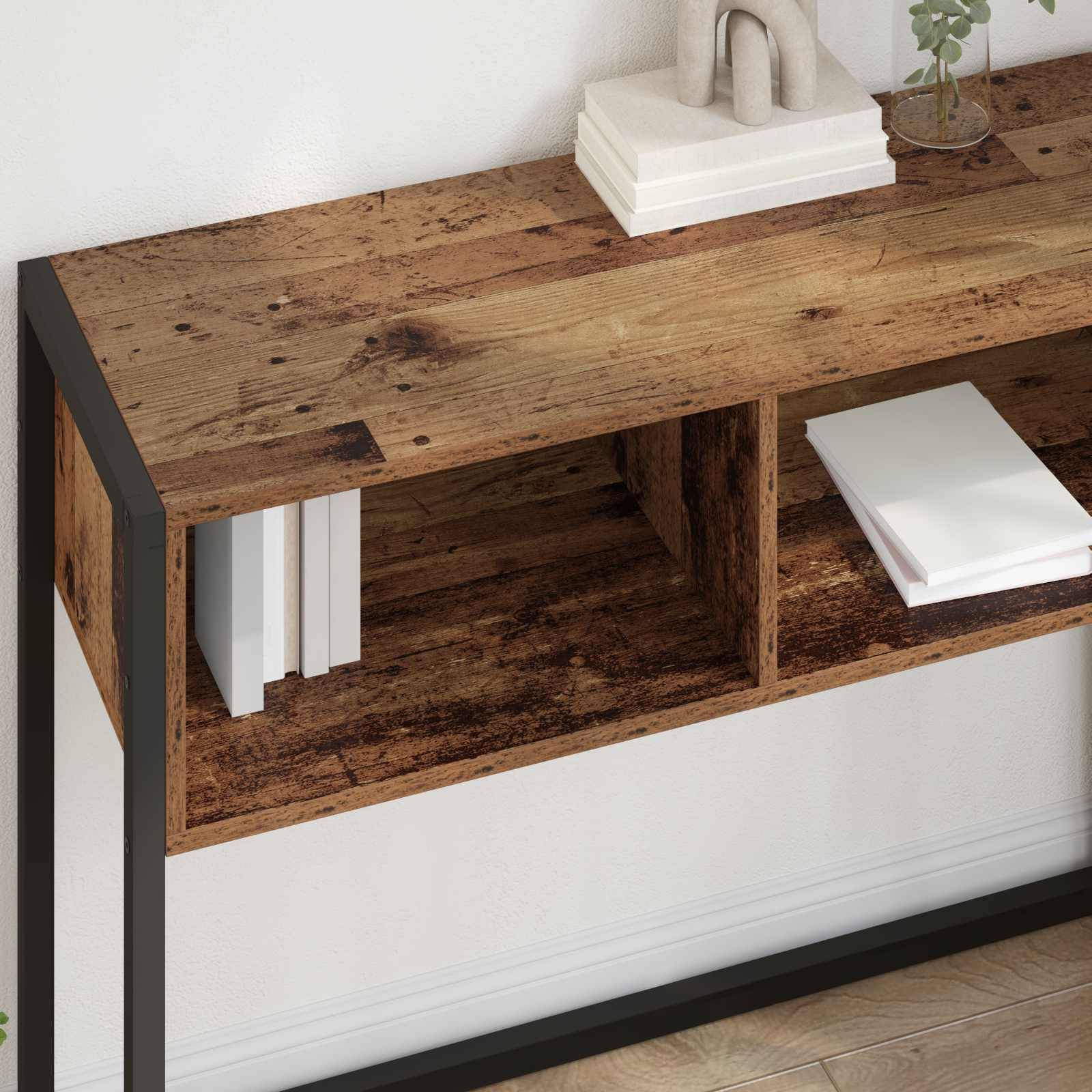 vidaXL Beistelltisch Altholz 100 x 36 x 75 cm Holzwerkstoff