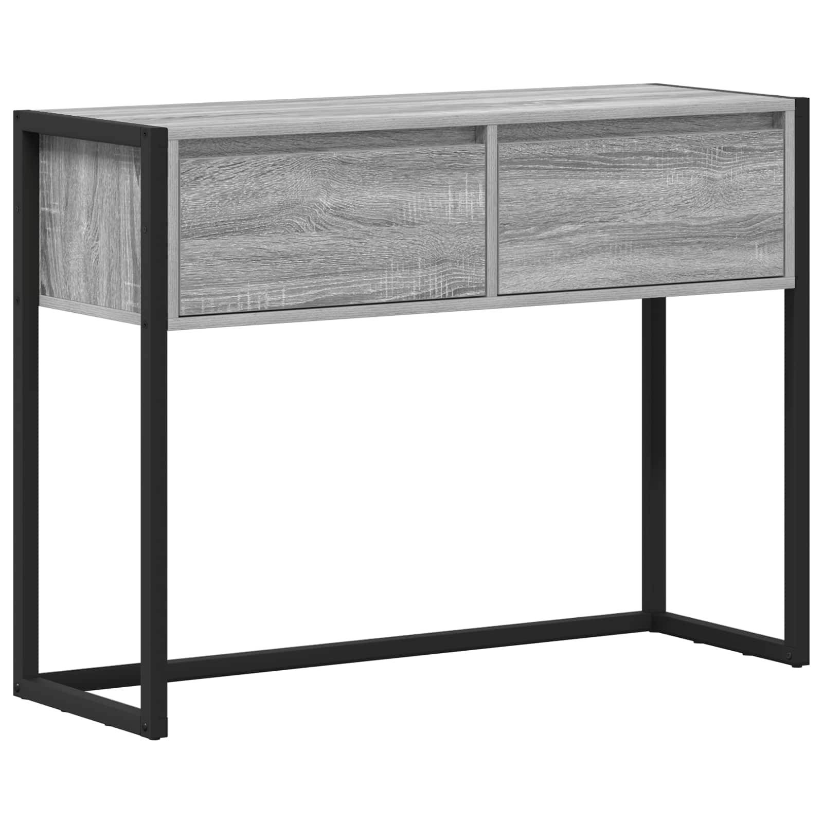 vidaXL Beistelltisch Graues Sonoma 100 x 36 x 75 cm Holzwerkstoff